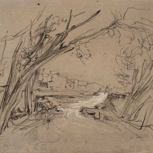 Ramon Martí i Alsina - Paisatge dels afores de Granollers - 29 de Setembre de 1870 image for: Ramon Martí i Alsina - Paisatge dels afores de Granollers - 29 de Setembre de 1870