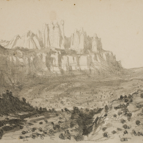 image for: Lluís Rigalt - Paisatge de Montserrat - Cap a 1873-1874