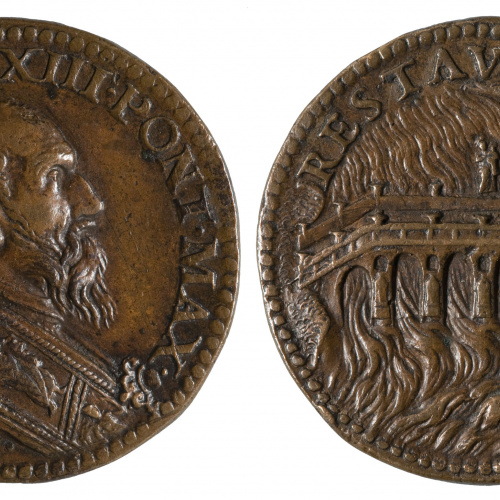 image for: Ludovico Leoni - Gregori XIII i la reconstrucció del pont Emilio - 1574