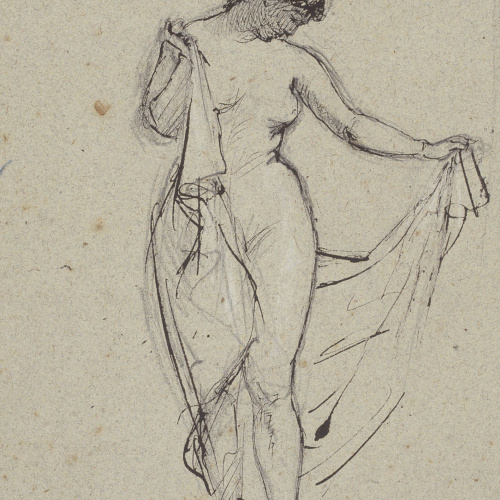 image for: Ramon Martí i Alsina - Nu femení - Cap a 1860-1865