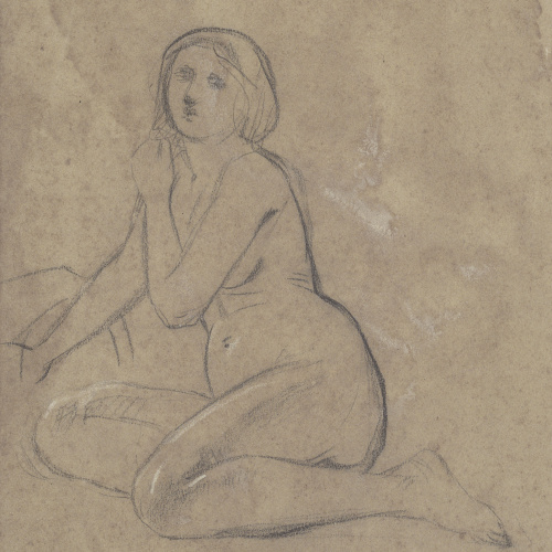 image for: Ramon Martí i Alsina - Nu femení - Cap a 1850-1855