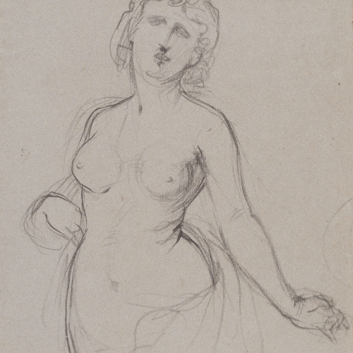image for: Ramon Martí i Alsina - Nu femení - Cap a 1860-1865