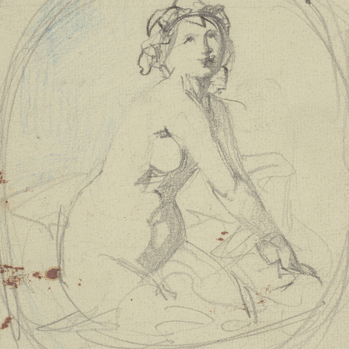 image for: Ramon Martí i Alsina - Nu femení - Cap a 1860-1865