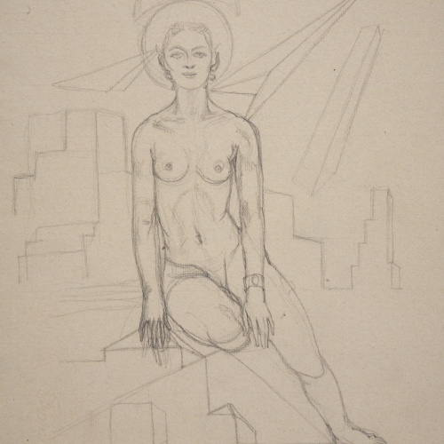 image for: Ismael Smith - Nu femení i construccions arquitectòniques - 1934