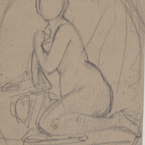 image for: Ramon Martí i Alsina - Nu femení - Cap a 1850-1855