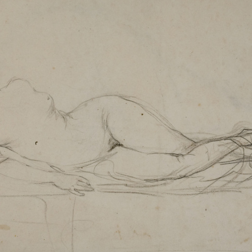 image for: Ramon Martí i Alsina - Nu femení - Cap a 1855-1860