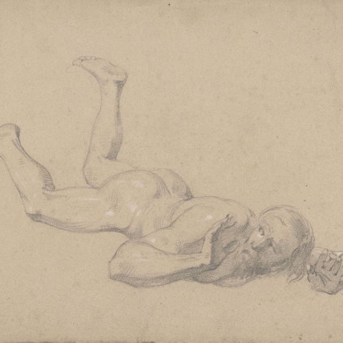 image for: Claudi Lorenzale - Nu masculí - Cap a 1850-1870