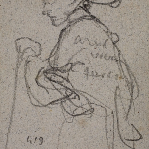 Ramon Martí i Alsina - Un pagès - Cap a 1870 image for: Ramon Martí i Alsina - Un pagès - Cap a 1870