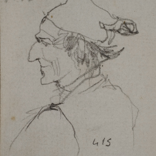 Ramon Martí i Alsina - Un pagès - Cap a 1870 image for: Ramon Martí i Alsina - Un pagès - Cap a 1870