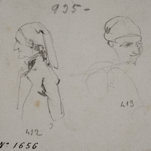 Ramon Martí i Alsina - Dos pagesos - Cap a 1870 image for: Ramon Martí i Alsina - Dos pagesos - Cap a 1870