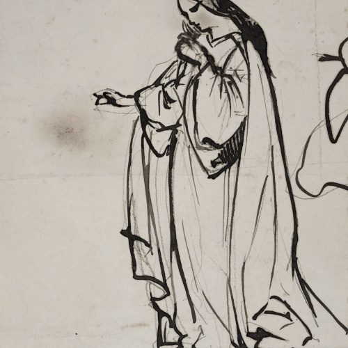 image for: Ramon Martí i Alsina - Figura femenina - Cap a 1865-1870