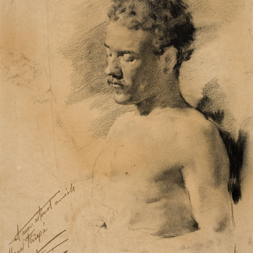 image for: Antoni Fabrés - Bust masculí - 1887