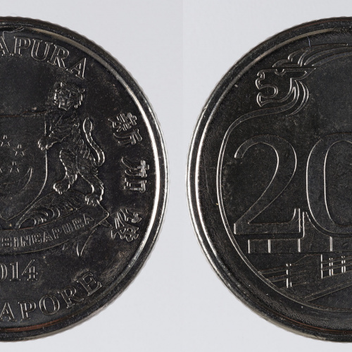 image for: República de Singapur - 20 cèntims - 2014