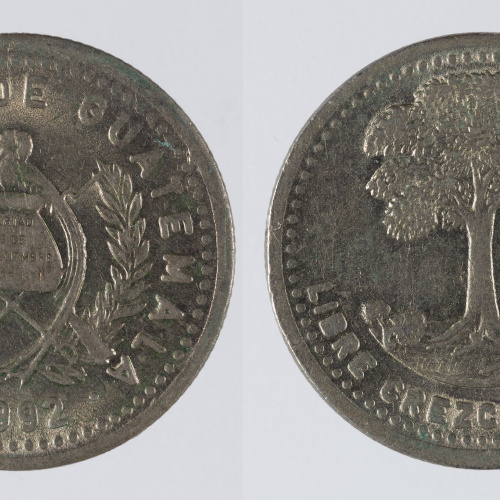 image for: República de Guatemala - 5 centaus - 1992