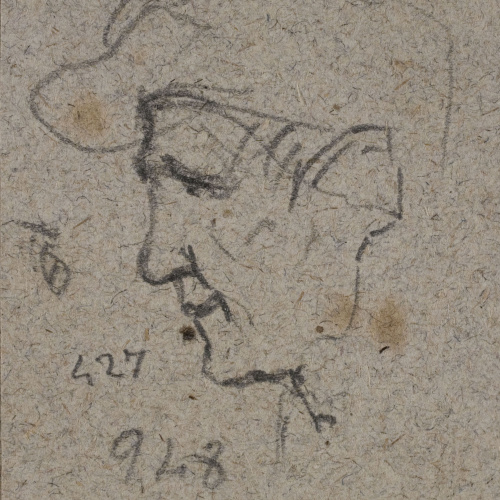 Ramon Martí i Alsina - Un pagès - Cap a 1870 image for: Ramon Martí i Alsina - Un pagès - Cap a 1870