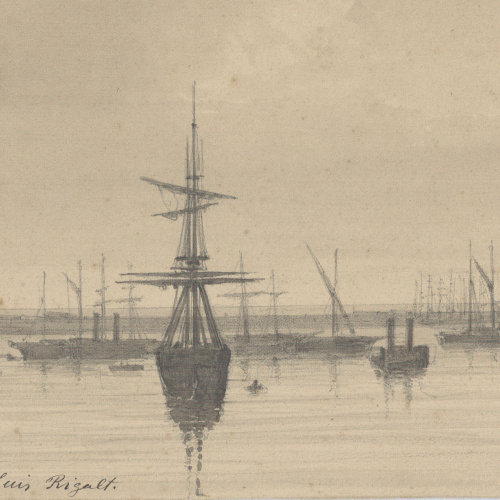 image for: Lluís Rigalt - Barcelona. Puerto - Abril de 1867