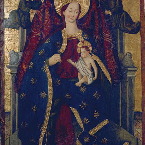 image for: Anònim. Aragó - Mare de Déu amb el Nen i àngels - Segona meitat del segle XV