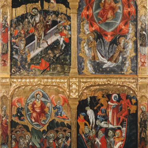 image for: Mestre d&#039;Albocàsser - Resurrecció. Ascensió, Elegits a la Glòria. Condemnats a l&#039;Infern - Incis del segle XV