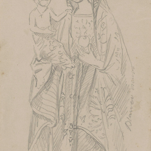 image for: Claudi Lorenzale - Mare de Déu amb el Nen - 1816-1889