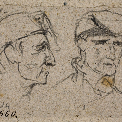 image for: Ramon Martí i Alsina - Dos pagesos - Cap a 1870