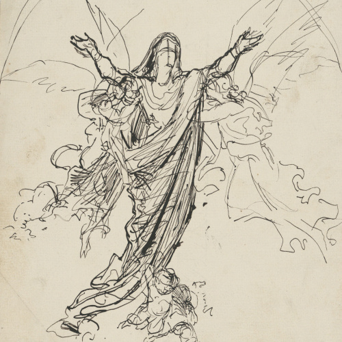 image for: Francesc Torras - L'assumpció de la mare de Déu - Cap a 1874