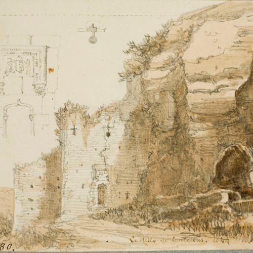image for: Lluís Rigalt - Castell de Centelles - 1844