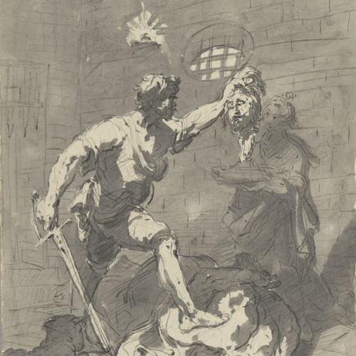 image for: Vicente Rodes - Degollament de sant Joan Baptista - Cap a 1834-1840