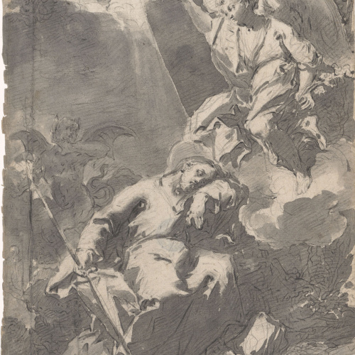 image for: Vicente Rodes - El somni de sant Josep - Cap a 1834-1840