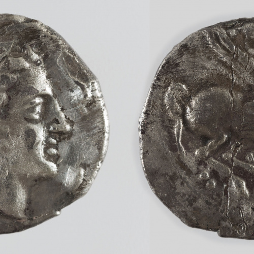 image for: Anònim - Dracma ibèrica d&#039;imitació d&#039;Emporion - Finals del segle III aC