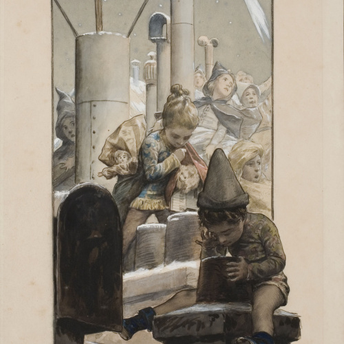 image for: Antoni Fabrés - La festa de les taulades - Cap a 1896