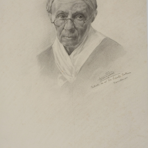 image for: Antoni Fabrés - Retrat de Vicenta Fontbona, tia de l&#039;artista - 1875