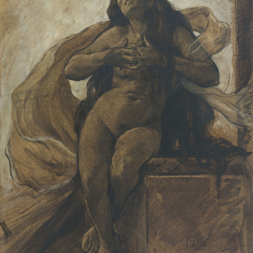 image for: Antoni Fabrés - Estudi per al dibuix «Pasión» - Cap a 1908-1910