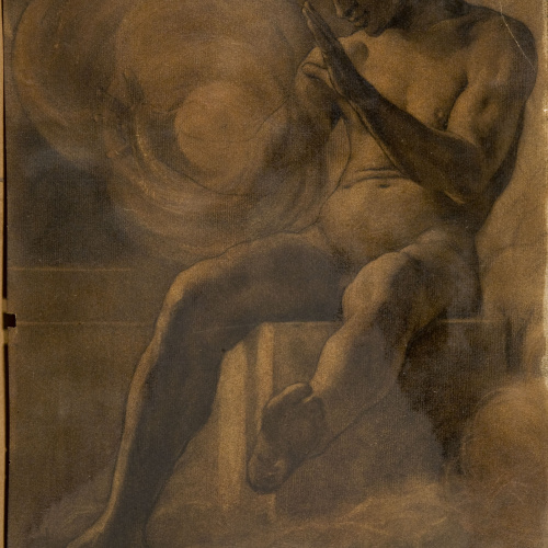 image for: Antoni Fabrés - Estudi per al dibuix «Mysterium» - Cap a 1908-1910