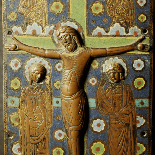 image for: Anònim - Placa d&#039;enquadernació: Calvari - Llemotges, segon terç del segle XIII