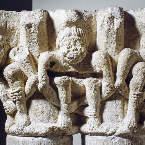 image for: Anònim - Capitell doble amb figuració - Segona meitat del segle XII