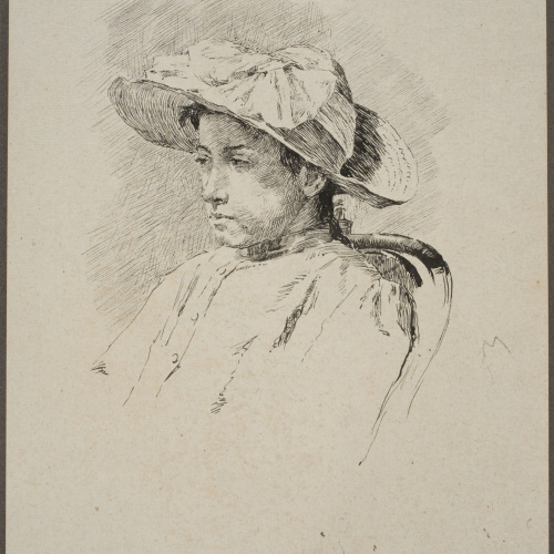 image for: Antoni Fabrés - Retrat de dama - 1901