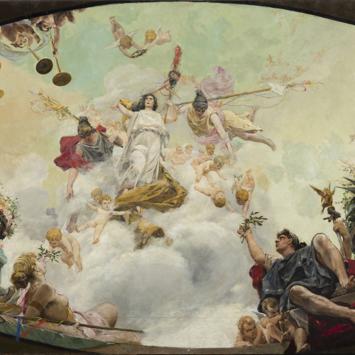 image for: Antoni Fabrés - Triomf de la Comèdia - 1887