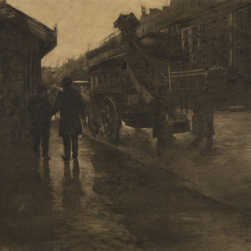 image for: Antoni Fabrés - Dia d&#039;hivern a París - Cap a 1894-1902