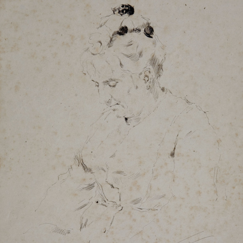 image for: Antoni Fabrés - Retrat de Magina Costa, mare de l&#039;artista - 1875