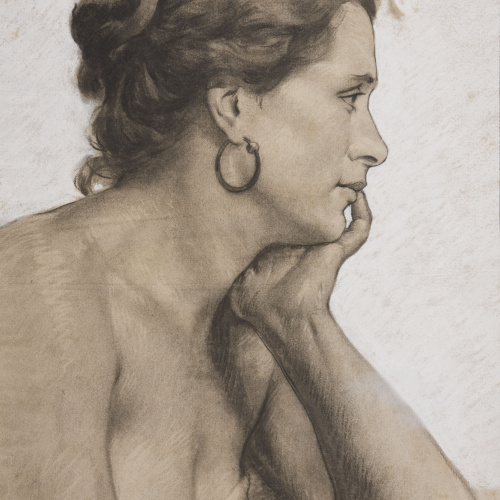 image for: Antoni Fabrés - Retrat femení - Cap a 1914