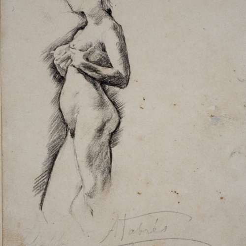 Antoni Fabrés - Nu femení - 1871 image for: Antoni Fabrés - Nu femení - 1871