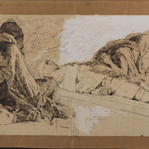 image for: Antoni Fabrés - La farsa dels ploraires - 1877