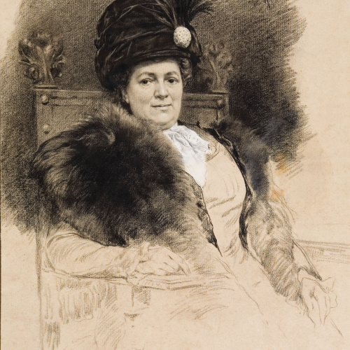 image for: Antoni Fabrés - Retrat de Júlia Llausàs, esposa de l&#039;artista - 1910