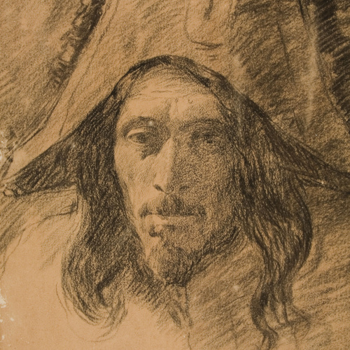 image for: Antoni Fabrés - Cap de soldat - Cap a 1894