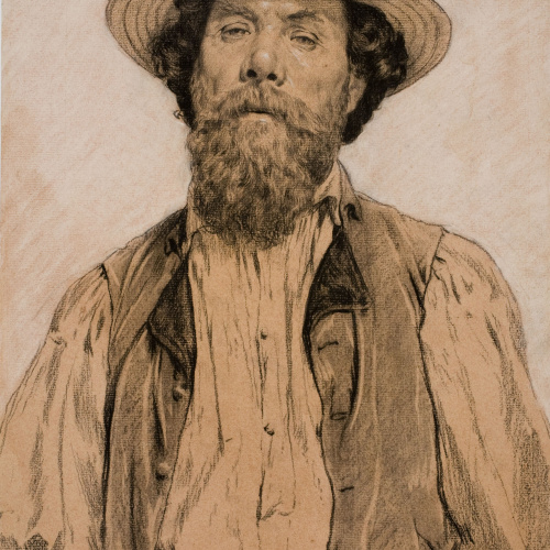 image for: Antoni Fabrés - Camperol italià - Cap a 1909