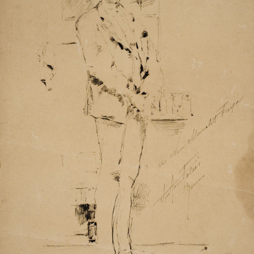 image for: Antoni Fabrés - Retrat de noi (Manuel Fuxà [?]) - Cap a 1875