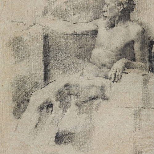 image for: Antoni Fabrés - Estudi de nu masculí - 1875