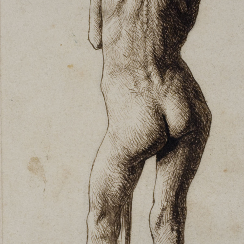 Antoni Fabrés - Estudi de nu masculí - 1871 image for: Antoni Fabrés - Estudi de nu masculí - 1871