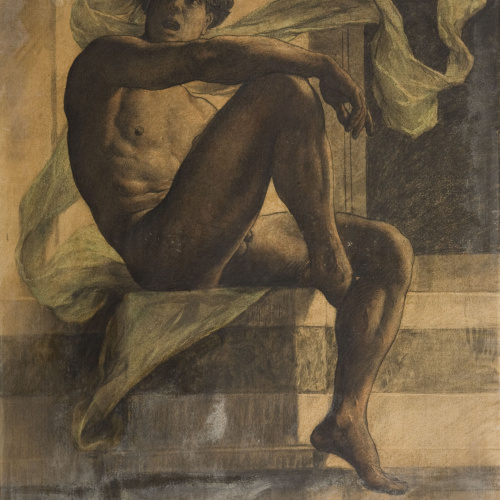 image for: Antoni Fabrés - Estudi per al dibuix «Juventus» - Cap a 1908-1910