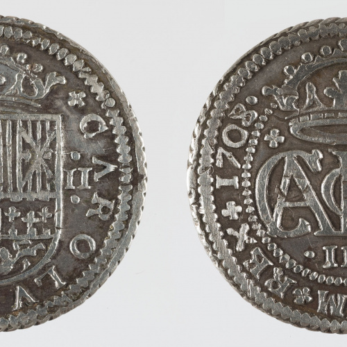 image for: Arxiduc Carles d&#039;Àustria - 2 rals - 1708